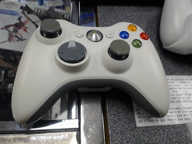 Manette xbox 360 blanch missing pack