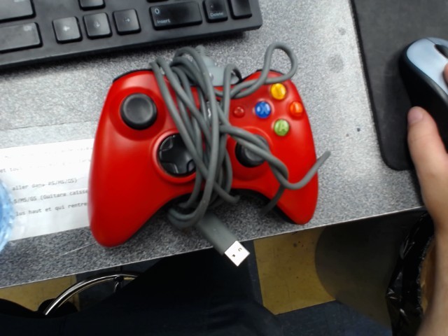Manette xbox360 rouge