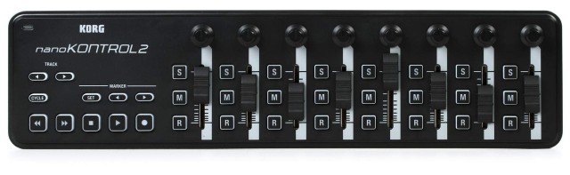 Midi control surface in box