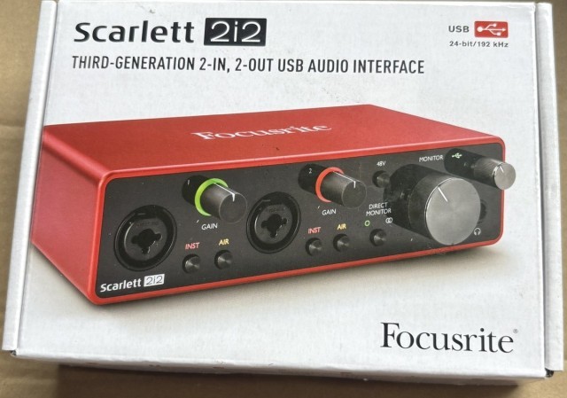 3rd gen 2-in, 2-out usb audio interface