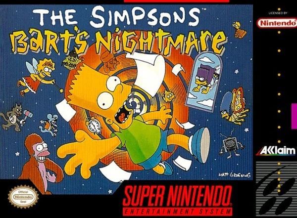 The simpsons barts nightmare