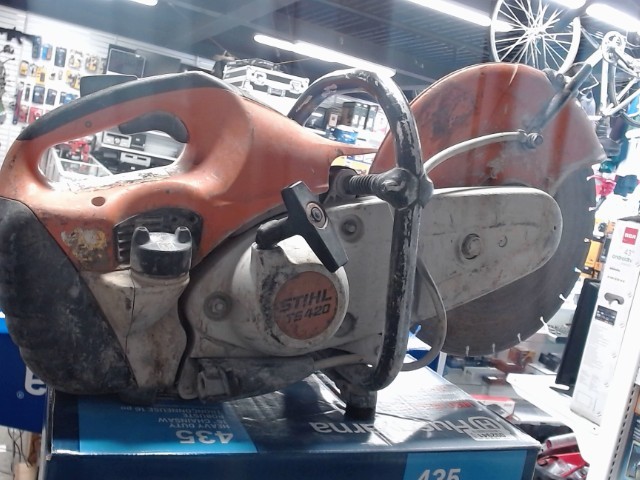 Scie a chaine stihl ts420 used +lame