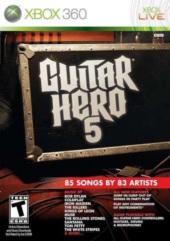 Guitar hero 5 xbox 360
