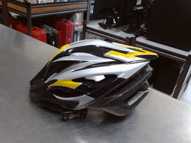 Casque bike l/xl noir/jaune/argent