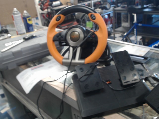 Gaming wheel and pedal