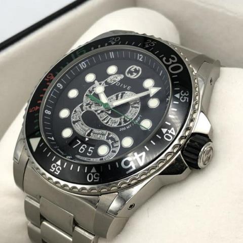 Gucci snake diver watch men used