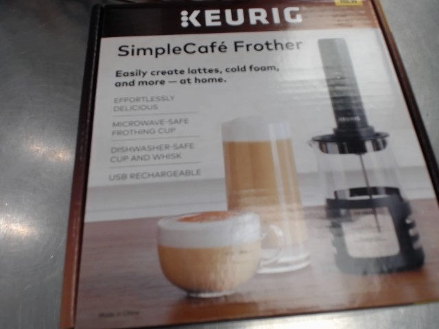 Simple cafe frother keurig new