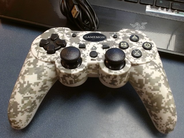 Manette de console avec fils