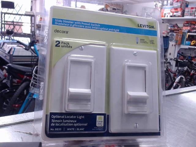 Pack slide dimmer lumiere
