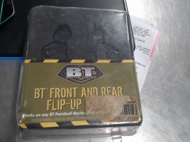 Bt front and rear flip-up sights