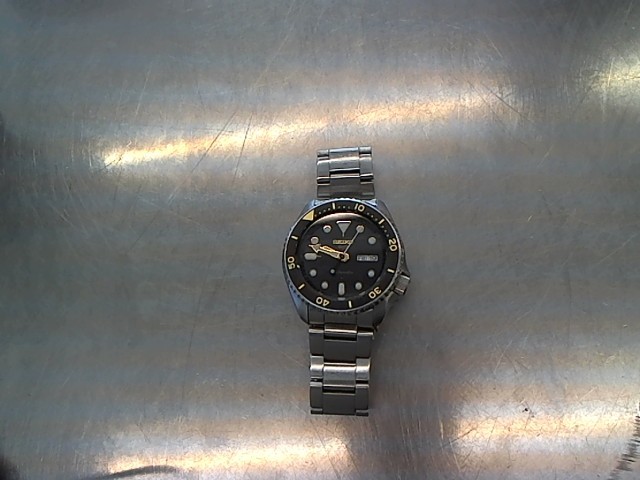 Seiko automatic watch black dial