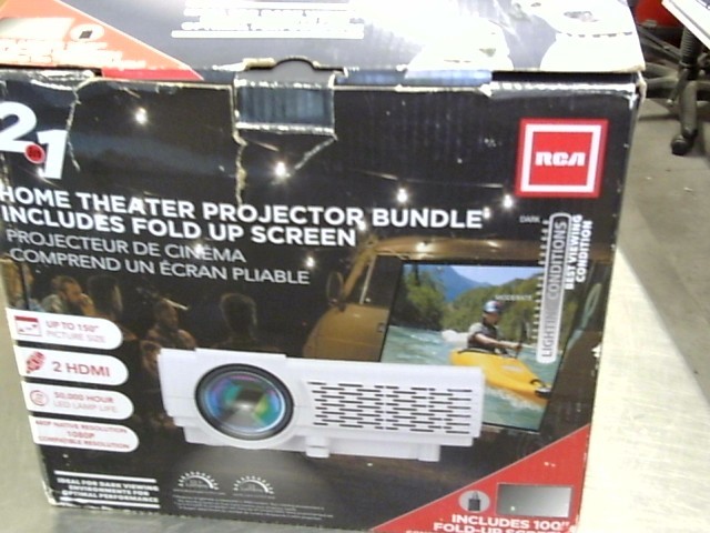 Hometheater projector fold up screen
