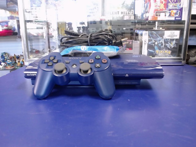Console slim bleue avec manette