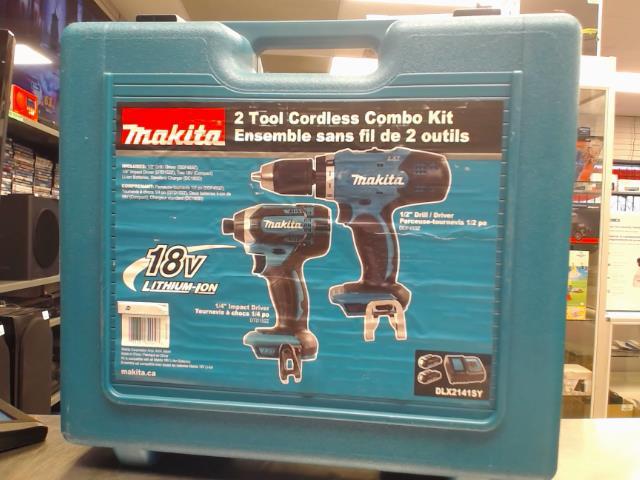 Kit de drill impact makita +charg+batt