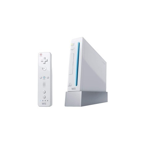 Nintendo wii blanche avec fil et manette