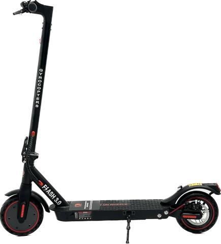Scooter electrique noir avec chargeur