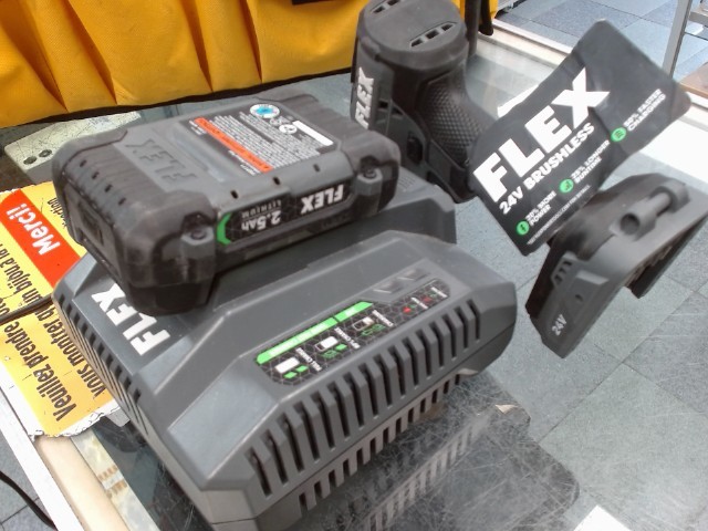 Drill perceuse flex + batt+ charg