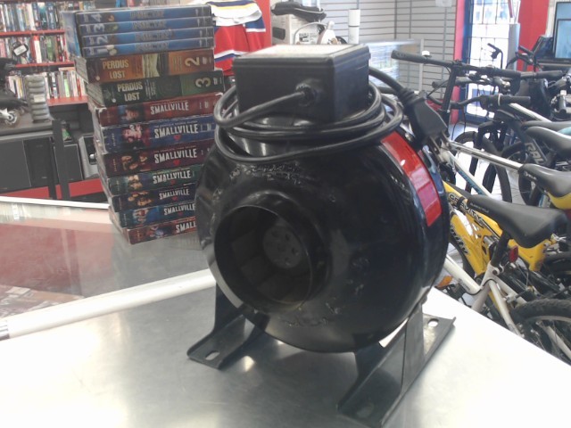Inline fan 14'' noir