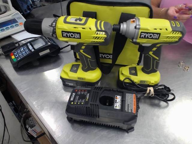 Kit drill/impact+2bat+chargeur