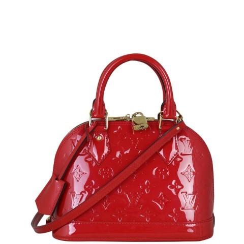 2013 red vermail lv alma + strap