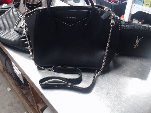 Antigona medium black/silver bag +papers