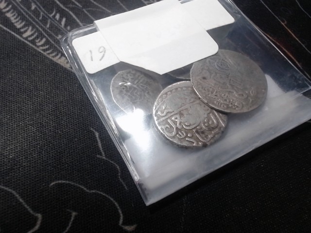Set of 4 ottoman coins