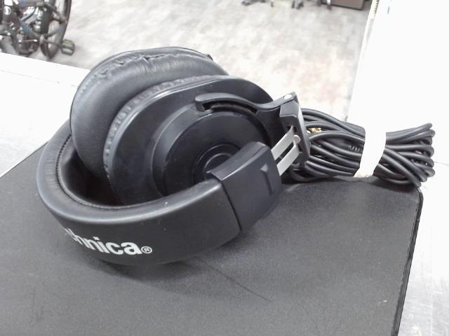 Ecouteur audio technica noir a fil