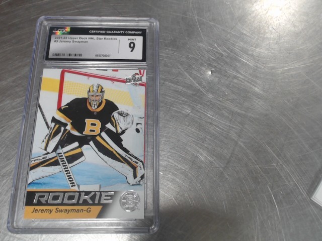 Nhl star rookies #3 jeremy swayman