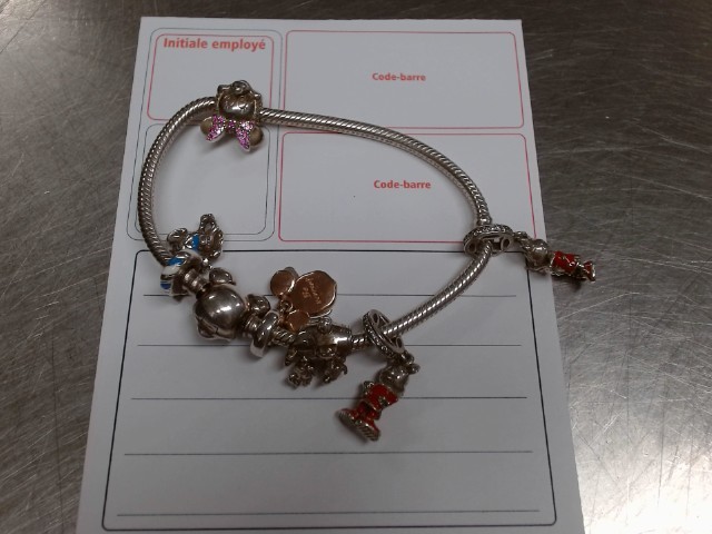 Bracelet en argent av breloque   30.1g