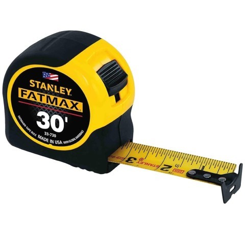 Tape mesurer 30pi. / initial sm