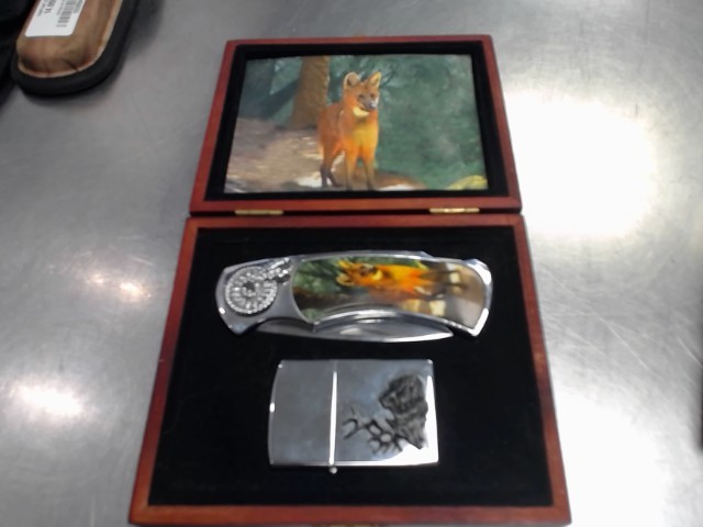 Kit pocket knife + lighter