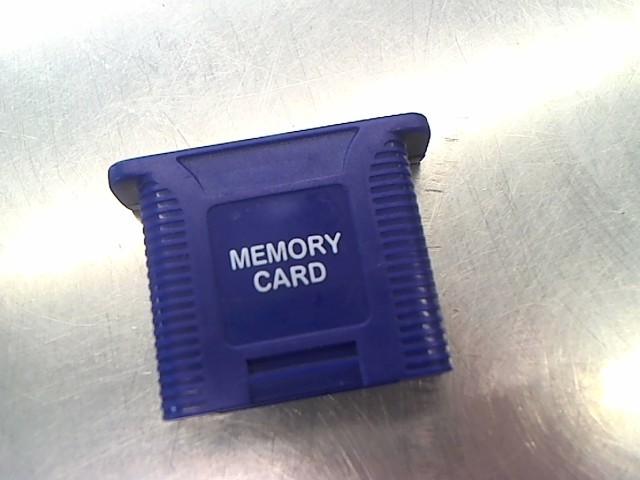 N64 gamepak memory card blue