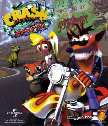 Crash bandicoon warped on playstation 1