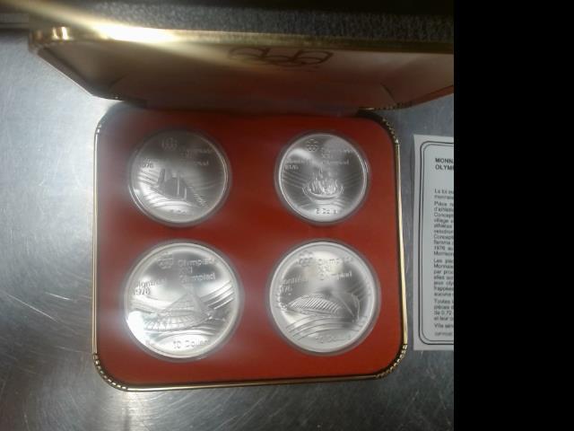 1976 montreal olympic games silver coin