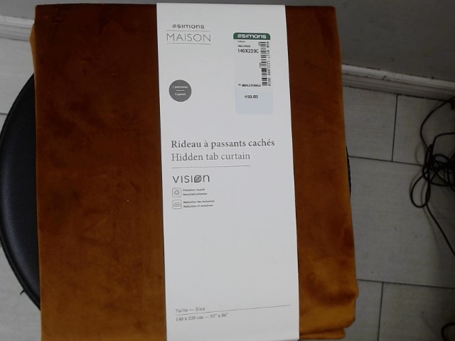 Rideaux a passant cach brun