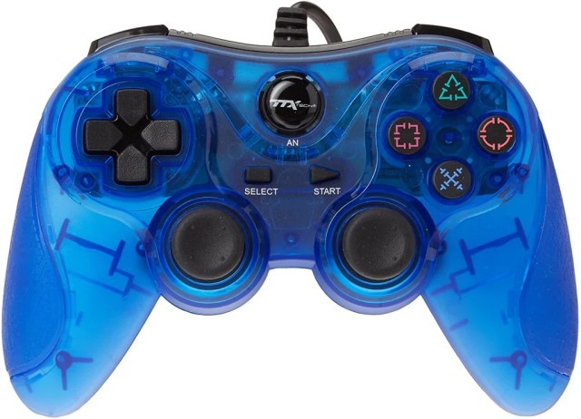 Manette ps2 fake bleue