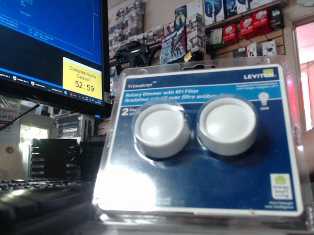 Gradator double push button