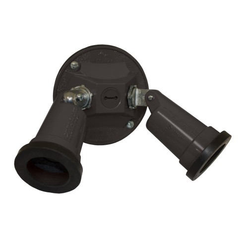 Lamp holder double black