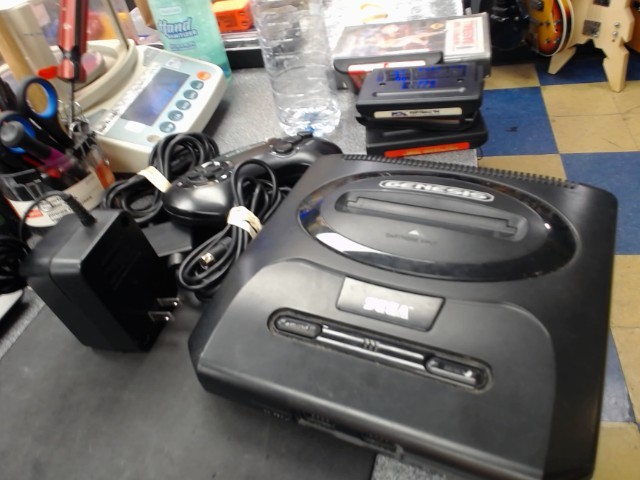 Sega genesis avec manette alim et coaxia