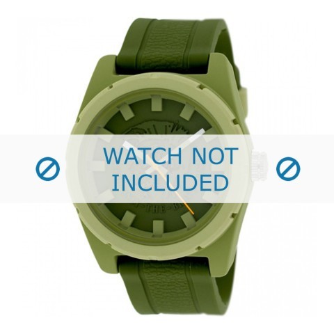 Montre bracelet vert caouchouc