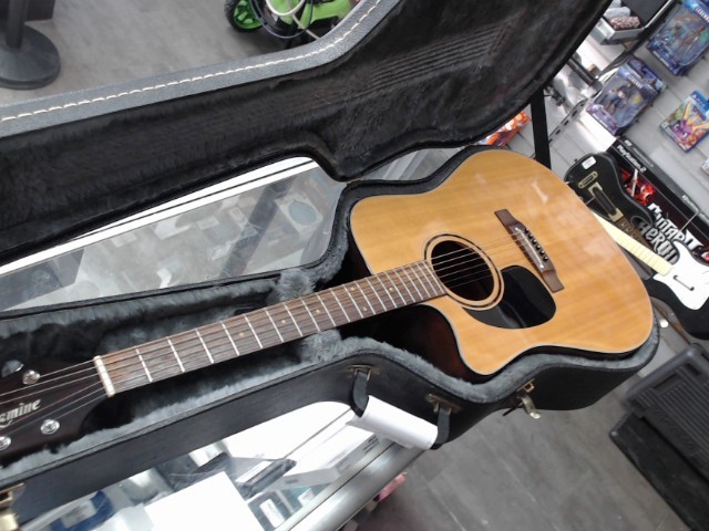 Guitare acoustique gaucher neuf avec cas