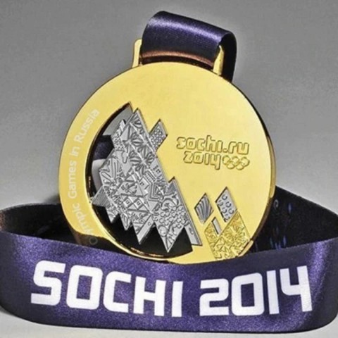 Replica medaille d'or olympique sochi