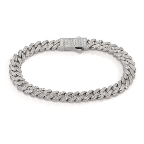 Bracelet argent + moissanite