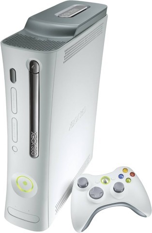Xbox 360 blanche avec power supplier