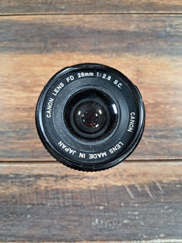 Lens canon fd 28mm f2.8