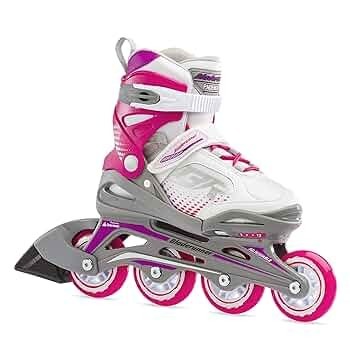 Patin a roulettes rose 4 size