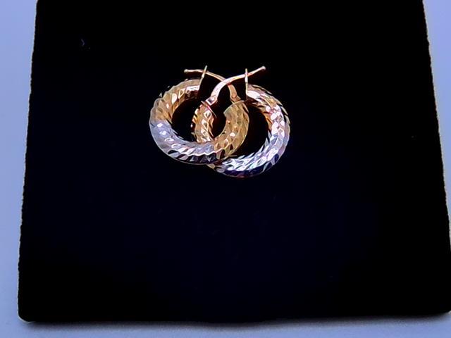 BOUCLES D OREILLES  EN OR 10KT