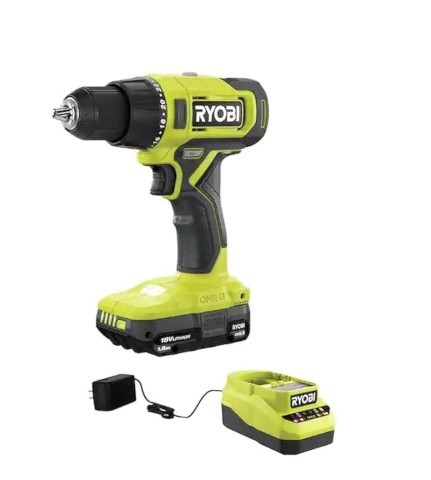Drill verte avec chargeur et batterie