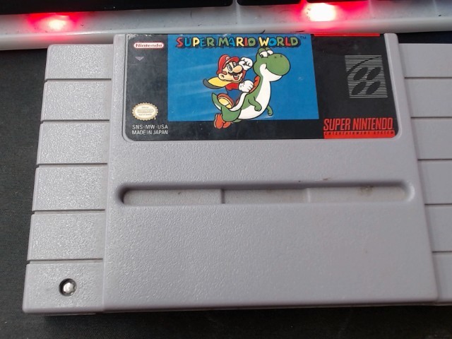 Jeu super nintendo super mario world