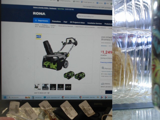 Snowblower av 2x 6ah